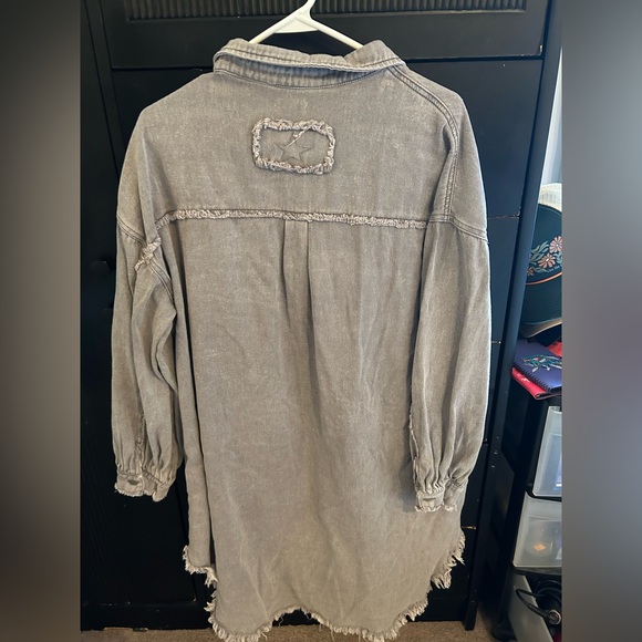 POL Denim Shacket - Purple/Gray - Size Medium - NWOT - Picture 4 of 4